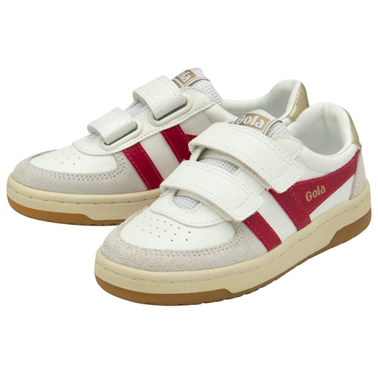 sneakers/basket GOLA HAWK STRAP Blanc Rouge Sneakers Baskets