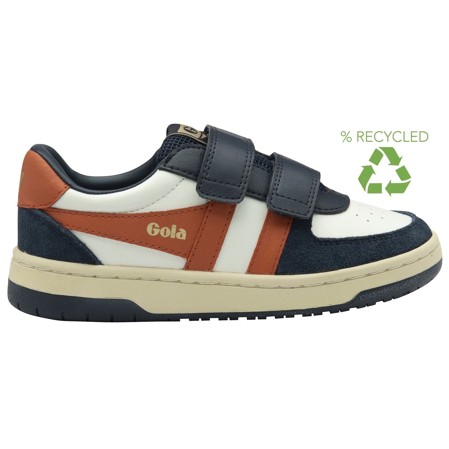 sneakers/basket GOLA HAWK STRAP Blanc Navy Orange basket sneakers