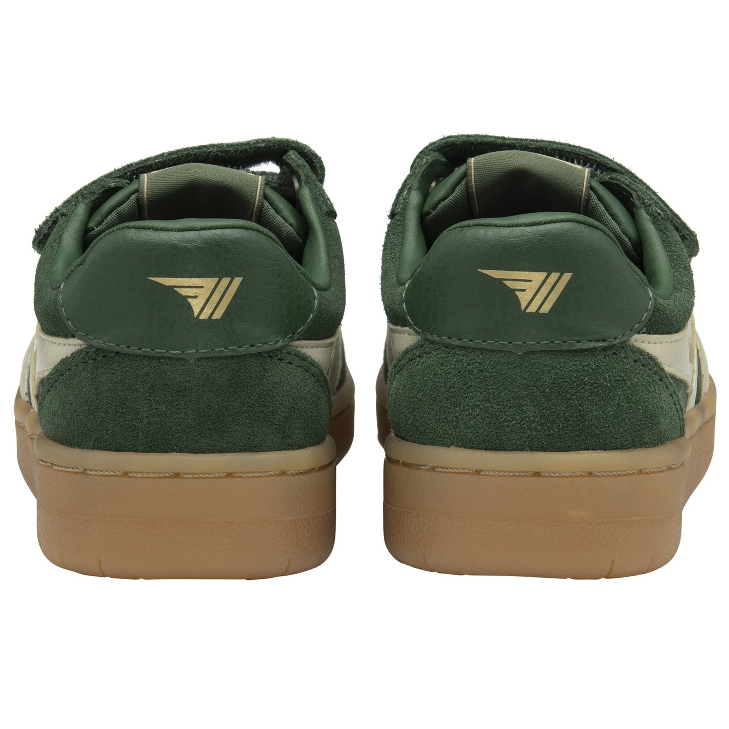 GOLA HAWK STRAP SUEDE Vert Blanc Gum basket sneakers