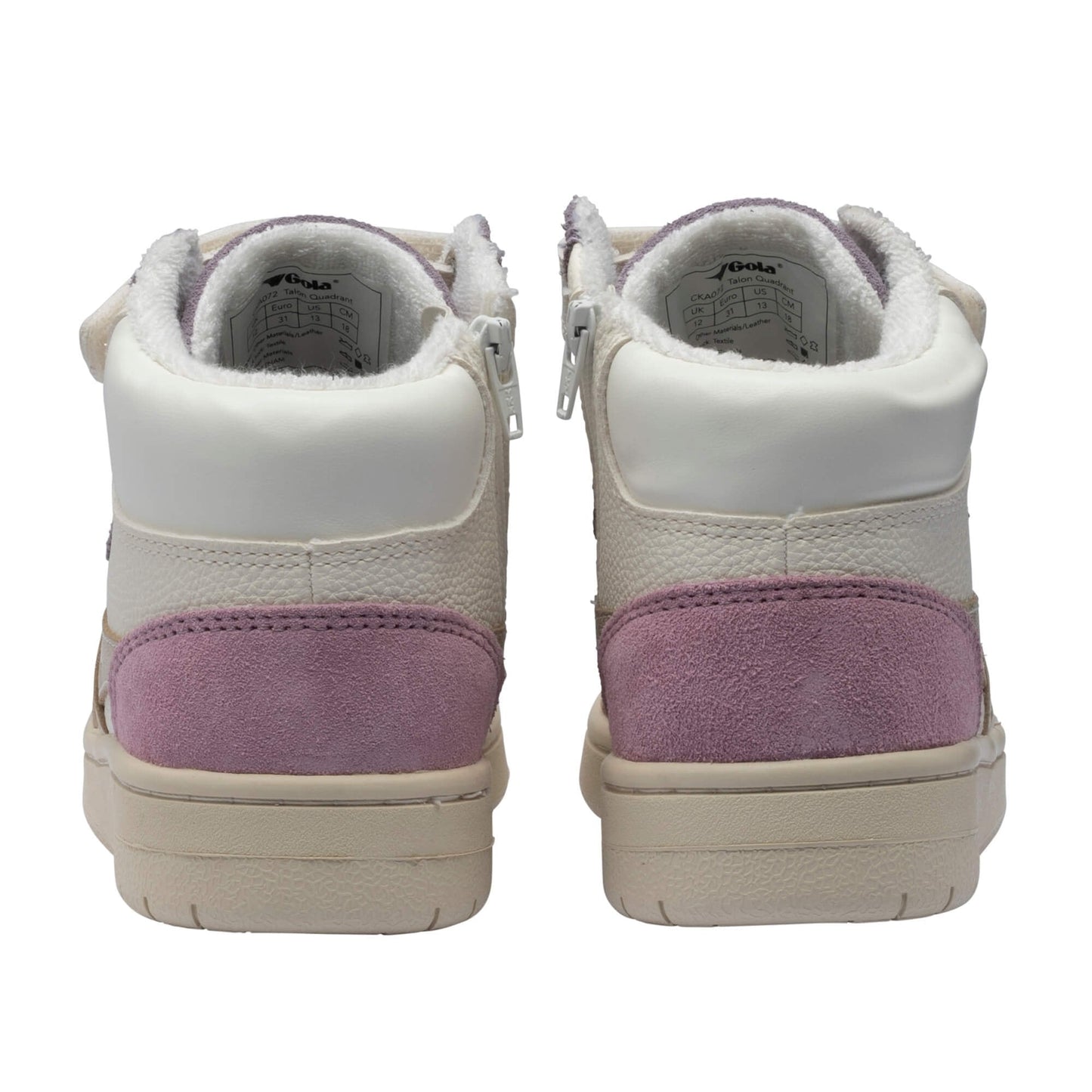 GOLA TALON Off White Cameo Gold basket sneakers