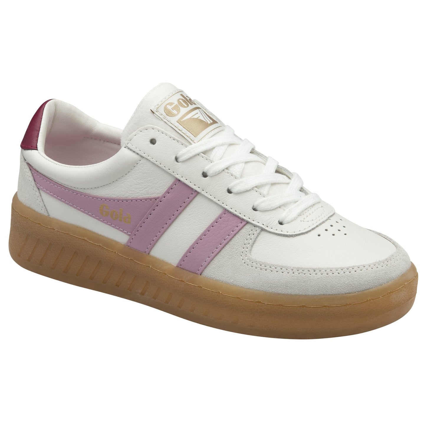 Sneakers/Baskets adulte GOLA GRANDSLAM ELITE Blanc bonbon Cerise Sneakers Baskets adulte