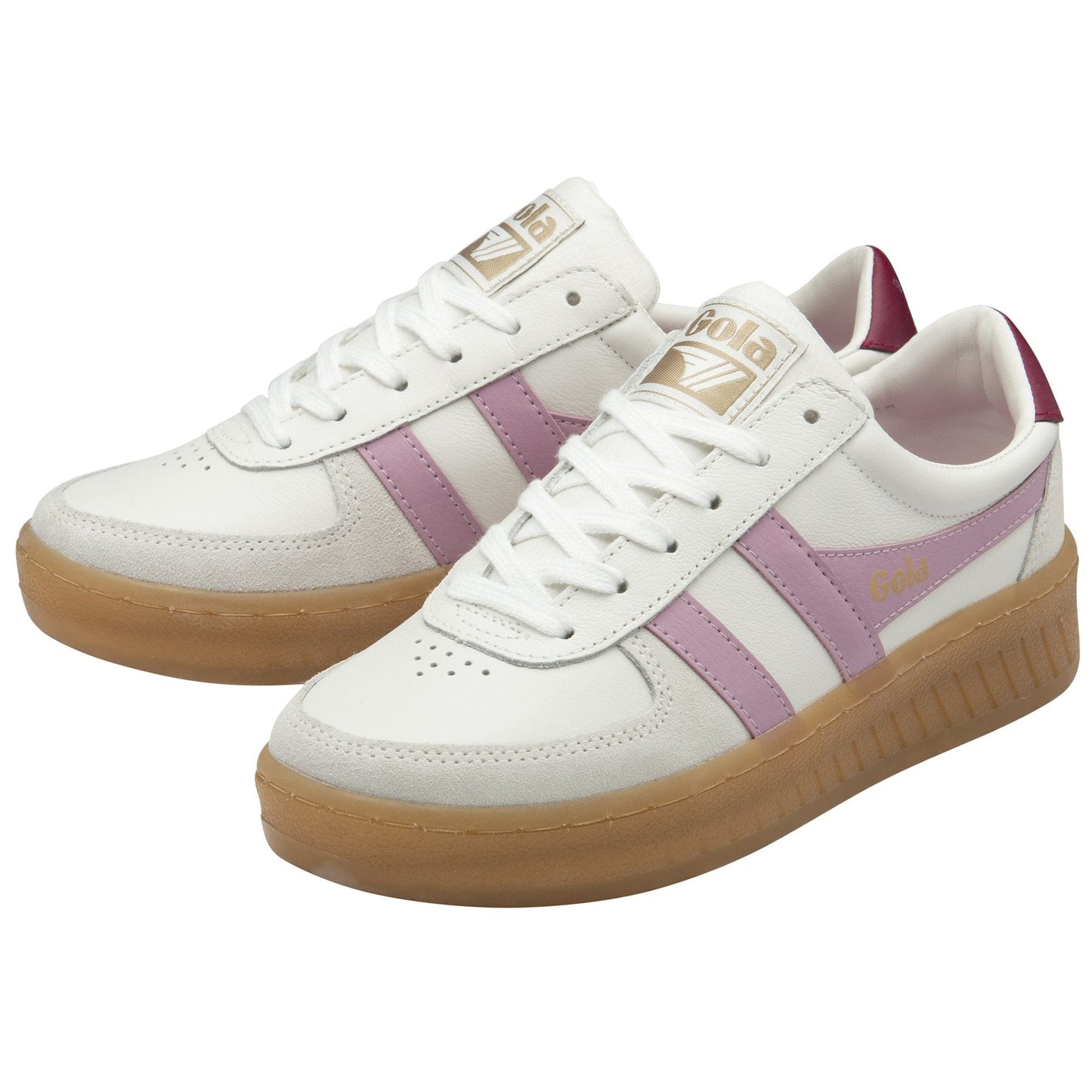 Sneakers/Baskets adulte GOLA GRANDSLAM ELITE Blanc bonbon Cerise Sneakers Baskets adulte