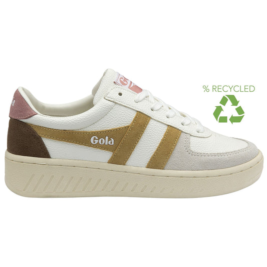 Sneakers/Baskets adulte GOLA GRANDSLAM TRIDENT Blanc Marron Sneakers Baskets adulte