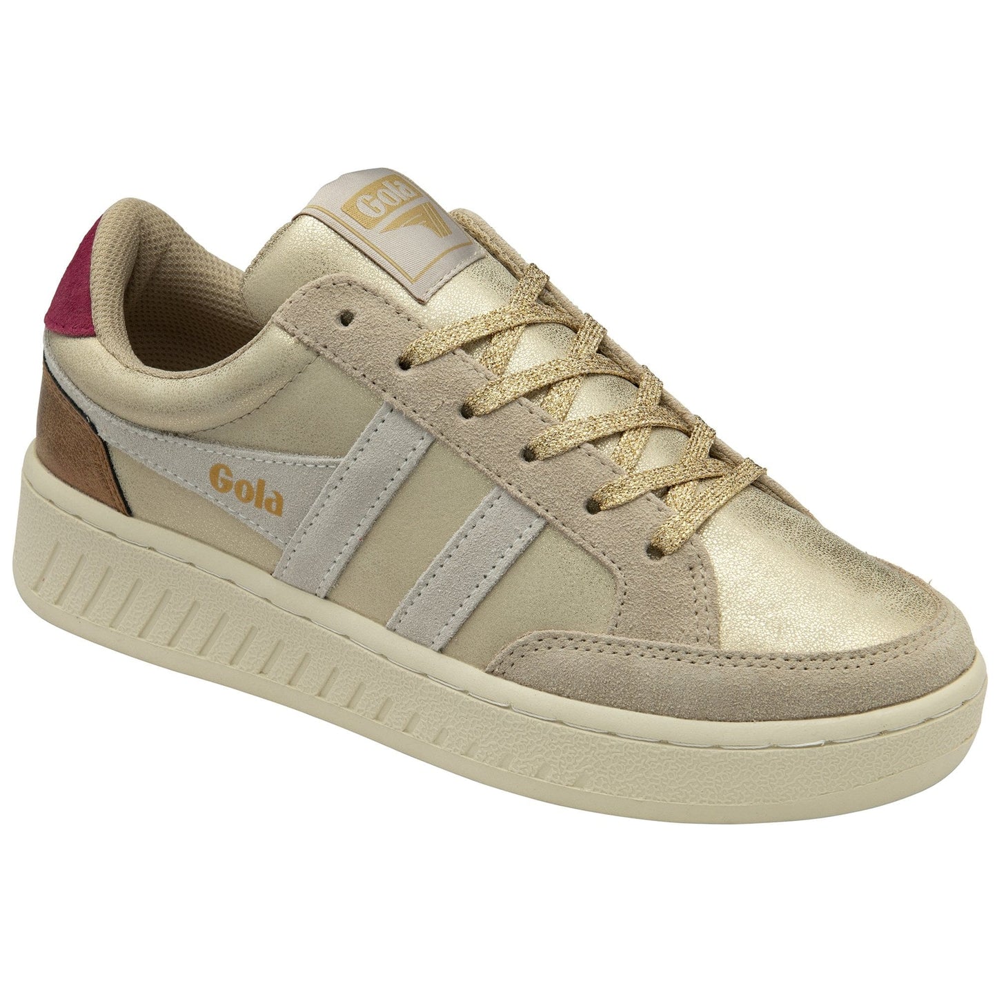 Sneakers/Baskets adulte GOLA SUPERSLAM BLAZE Gold Off White Cerise Sneakers Baskets adulte