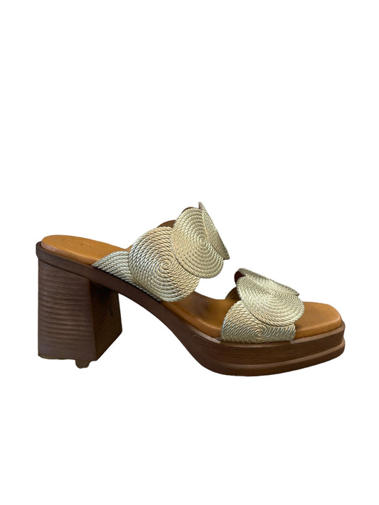 Sandales / Nu Pieds adulte EVA FRUTOS 3671 Doré Sandales Nu pieds