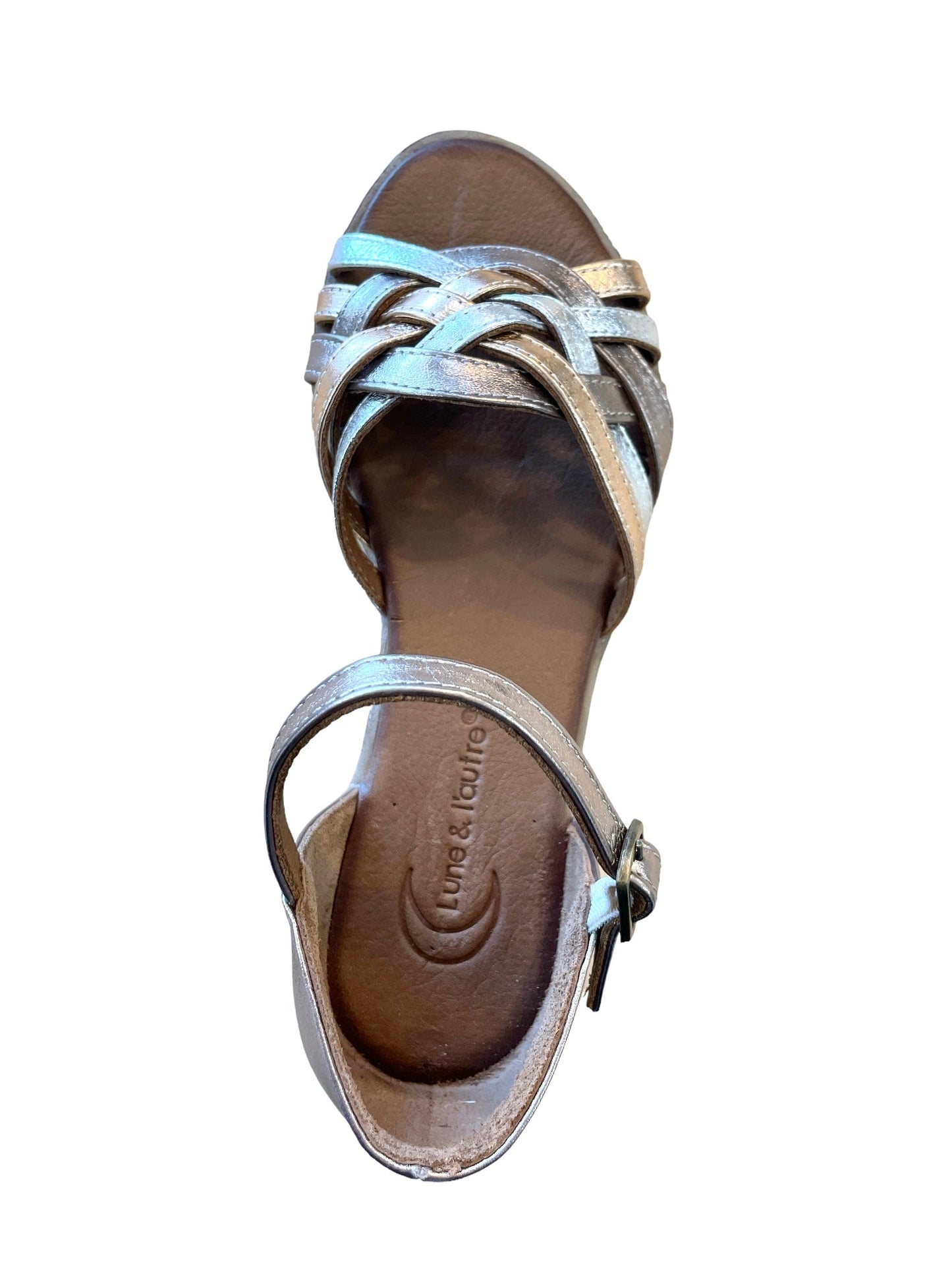 Sandales / Nu Pieds adulte LUNE ET L'AUTRE VELOURS Argent Multi nu-pieds sandales