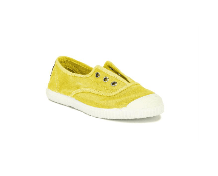 Toiles/Espadrilles CIENTA TOILE élastique 70777 Jaune Sunny 194 Toiles Espadrilles