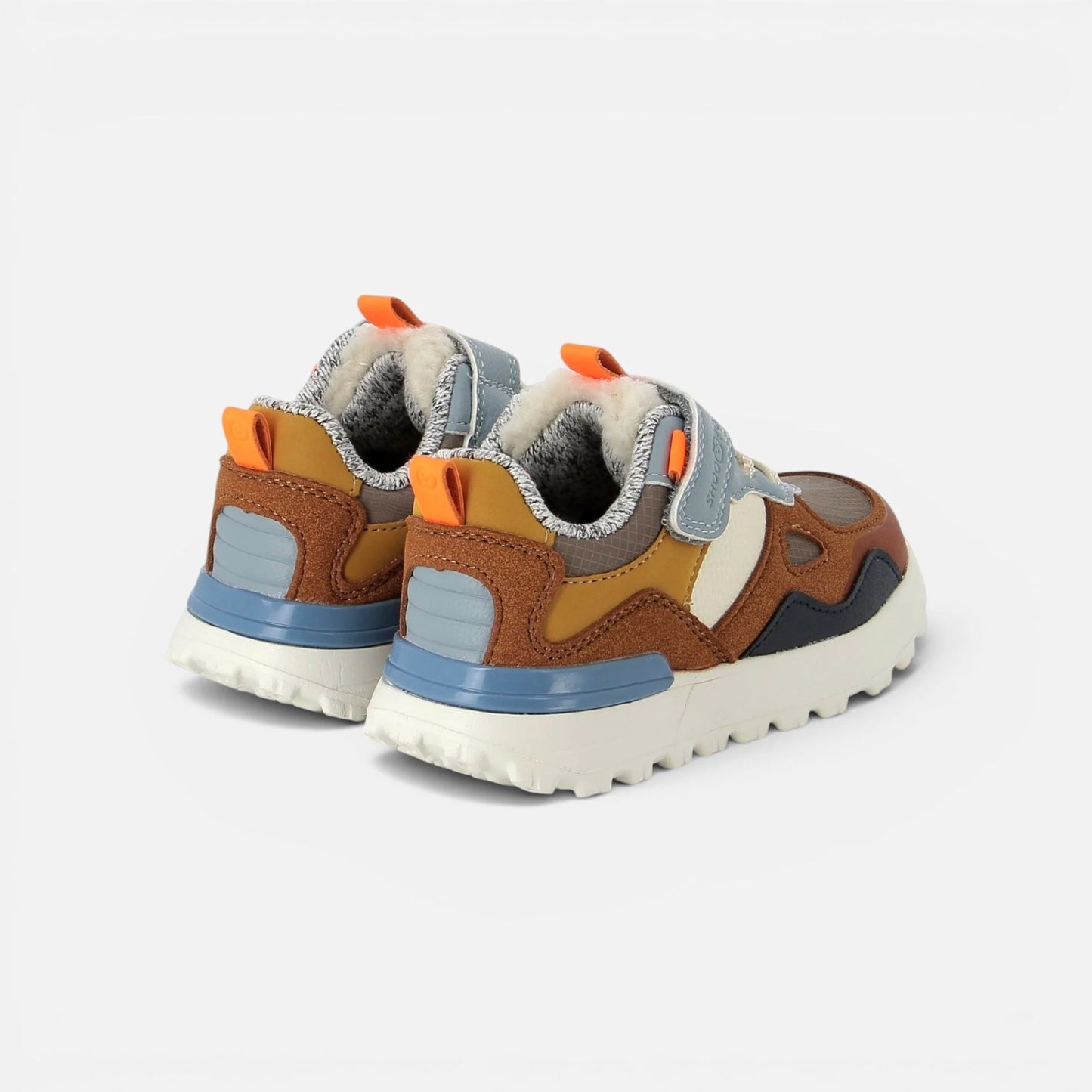 SHOO POM JOGGY SCRATCH Brown Jeans Baskets