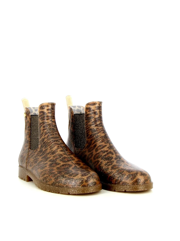MEDUSE JUMPARDI Léopard Paillettes bottes de pluie