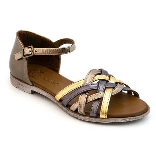 Sandales / Nu Pieds adulte LUNE ET L'AUTRE VELOURS Argent Multi nu-pieds sandales