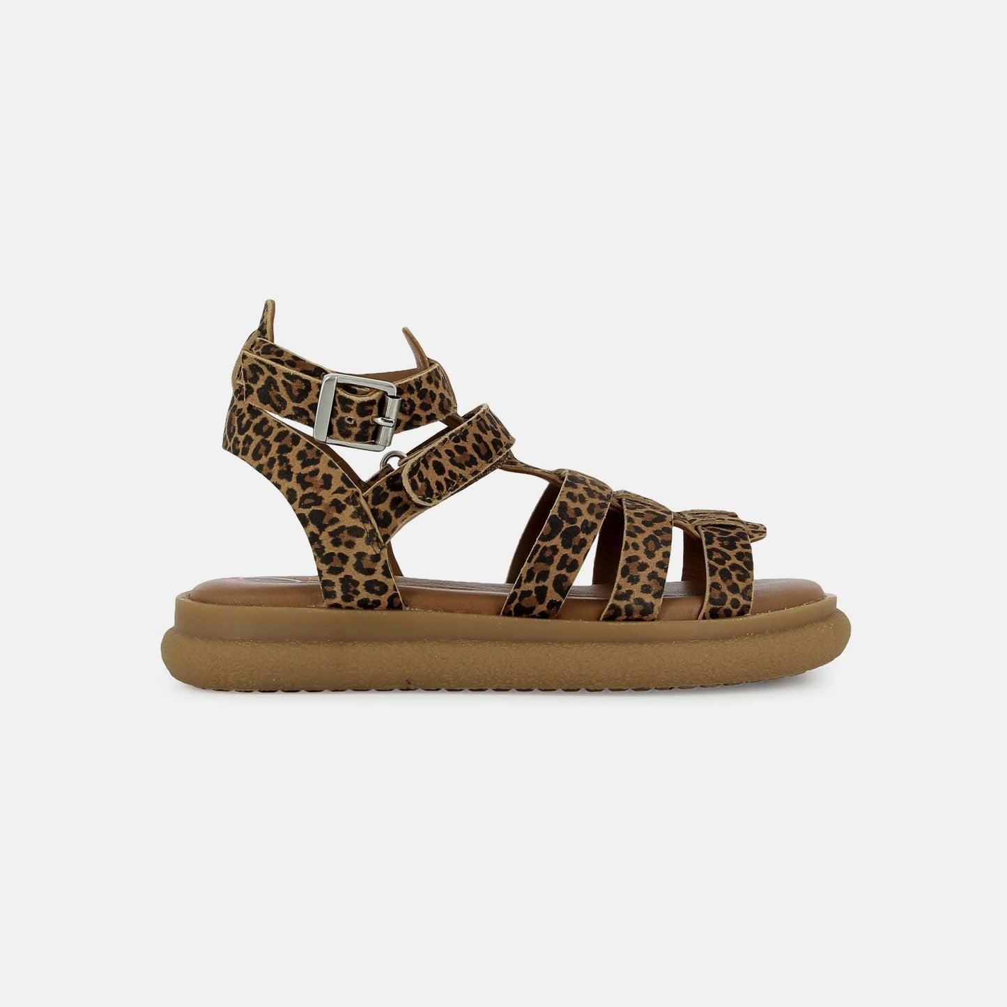 SHOO POM MAXIMUS TOP Léopard camel Sandales Nu Pieds