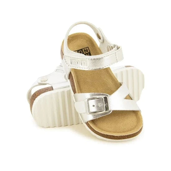 Sandales / Nu Pieds BONTON MEMO SWEET Argent Sandales Nu-pieds