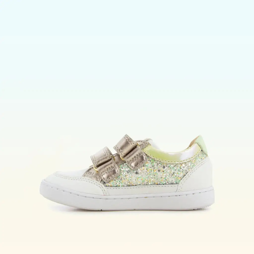 SHOO POM PLAY CO SCRATCH Glitter white Chaussures Basses/Baskets/Sneakers