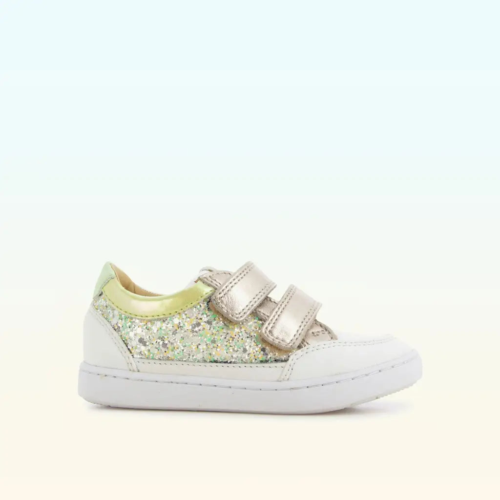 SHOO POM PLAY CO SCRATCH Glitter white Chaussures Basses/Baskets/Sneakers