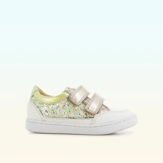 Chaussures Basses/Baskets/Sneakers SHOO POM PLAY CO SCRATCH Glitter white Chaussures Basses/Baskets/Sneakers