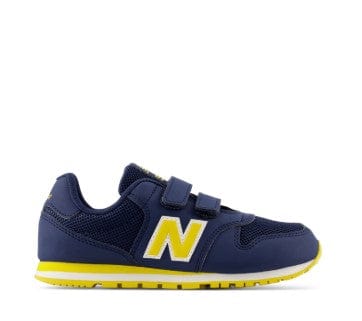 Chaussures Basses/Baskets/Sneakers NEW BALANCE PV500 NH1 Marine Jaune sneakers baskets