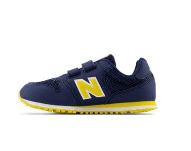 Chaussures Basses/Baskets/Sneakers NEW BALANCE PV500 NH1 Marine Jaune sneakers baskets