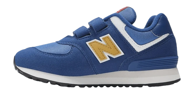 Chaussures Basses/Baskets/Sneakers NEW BALANCE PV574 HBG Bleu Jaune sneakers baskets