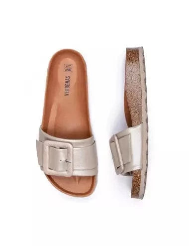 Sandale/nu pied adulte VERBENAS REIKO Or Sandales Nu Pieds Mules