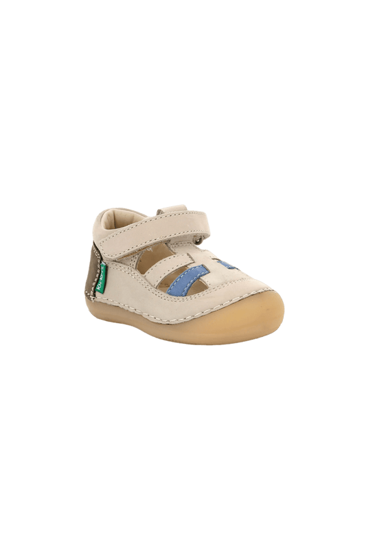 Babies/Salomés KICKERS SUSHY Beige Kaki prémarche premiers pas salomés