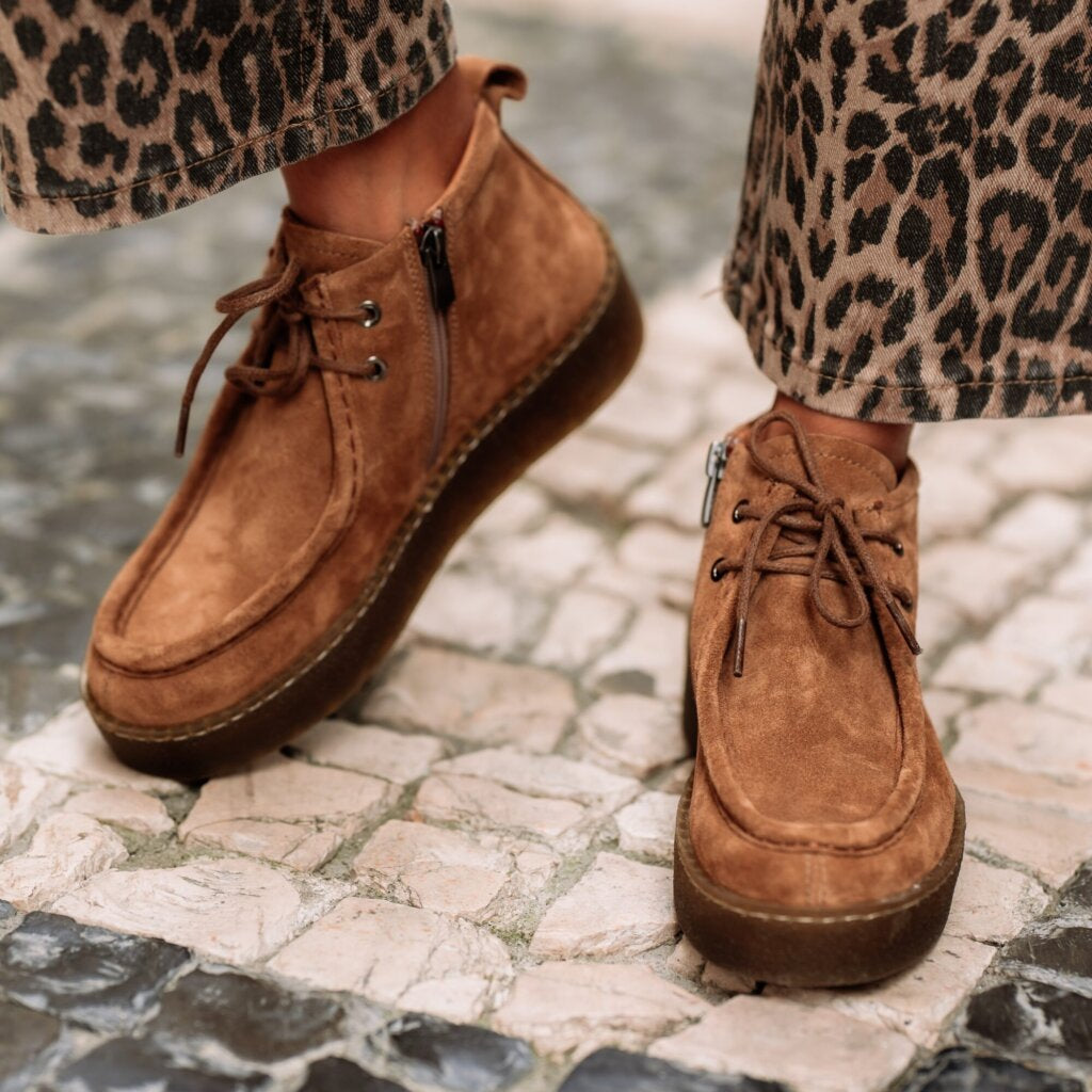 COCO ET ABRICOT SALICE Tabac Chaussures Basses