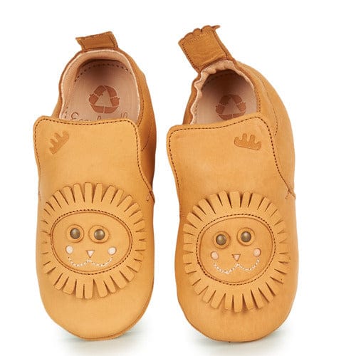 chausson EZPZ easy peasy blublu lion camel chaussons cuir