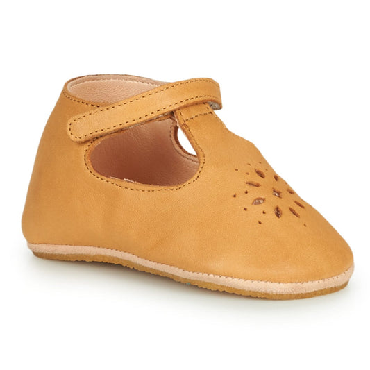 chausson EZPZ Lillyp marron chaussons cuir ballerine