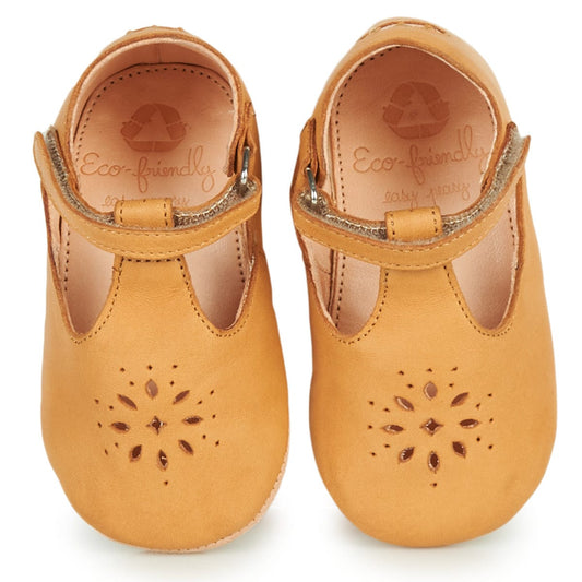 chausson EZPZ Lillyp marron chaussons cuir ballerine