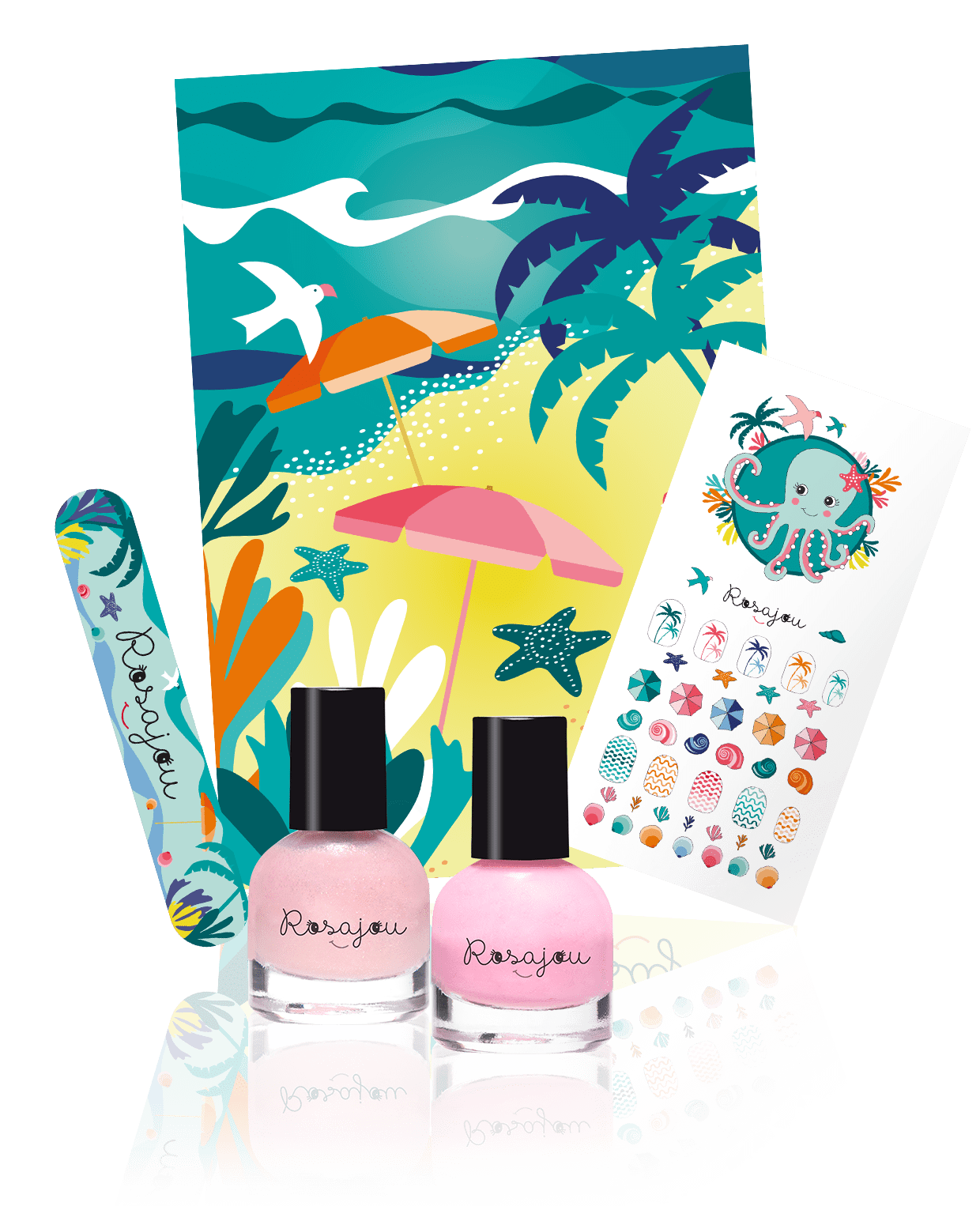 accessoires ROSAJOU New Kit Jolis Ongles Flamingo x Ballerine parfait pour l'été SUM23C