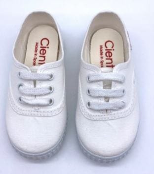 Toiles/Espadrilles CIENTA TOILE lacets 52000 blanc Toiles Espadrilles