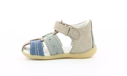 Sandales / Nu Pieds 19 KICKERS BIGBAZAR GRIS BLEU 3612889612501