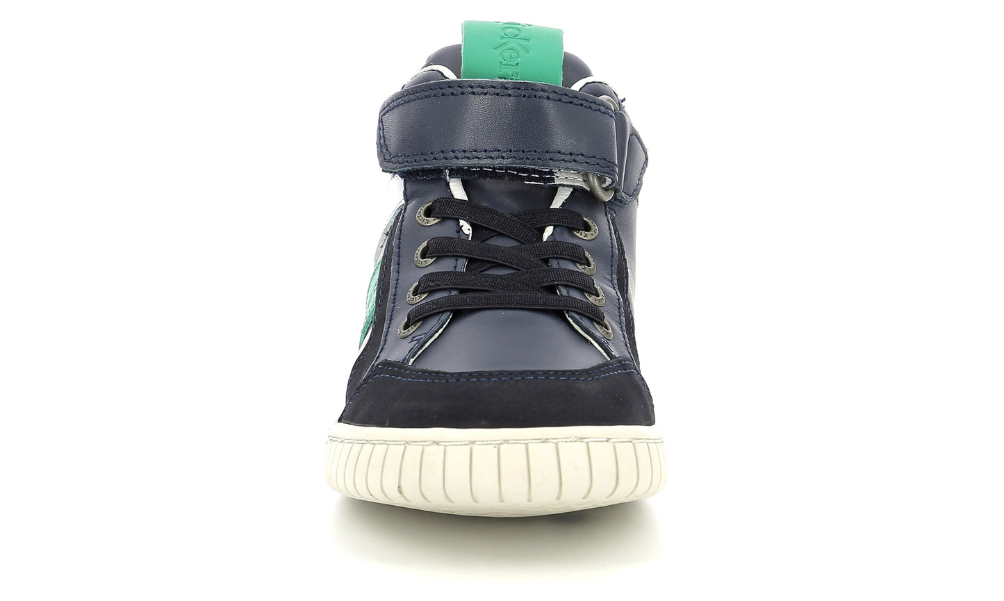 KICKERS WINCKY CDT vert marine Chaussures Hautes Sneakers