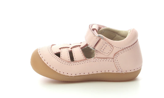 Babies/Salomés 18 KICKERS SUSHY rose clair uni prémarche premiers pas salomés 3616425160037