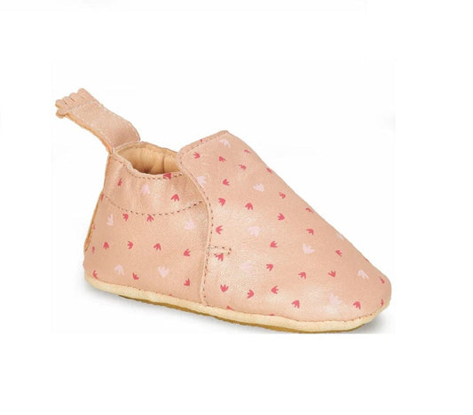 chausson 18/19 EZPZ easy peasy blublu palmette rose chaussons cuir 3608925447756