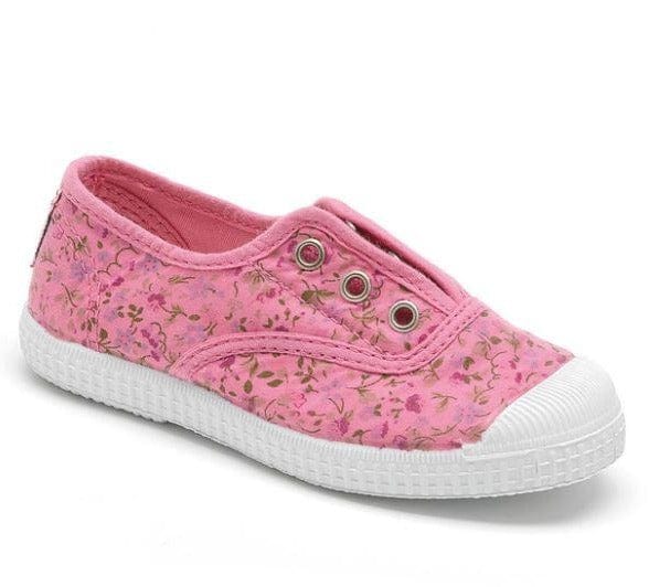 Toiles/Espadrilles 21 CIENTA TOILE élastique 70999 rose fleurs Toiles Espadrilles 3700159410763