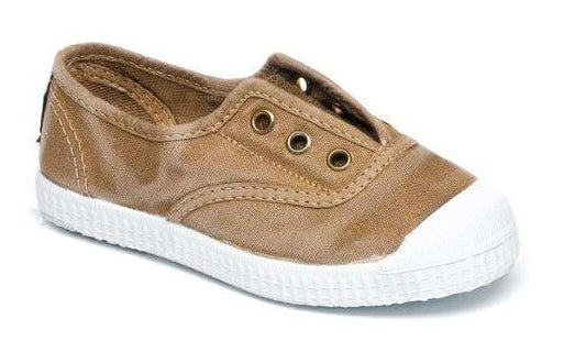 Toiles/Espadrilles CIENTA TOILE élastique 70777 Beige delavé Toiles Espadrilles