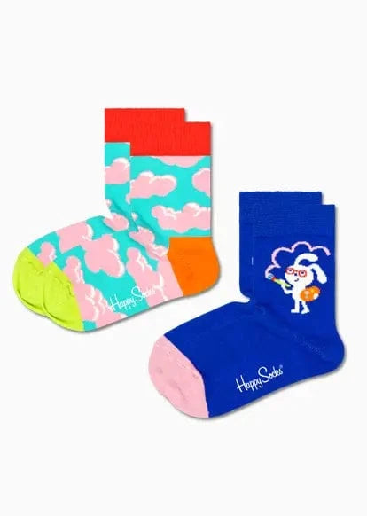 accessoires HAPPY SOCKS CHAUSSETTES KCLO02 63000 Clouds bleu