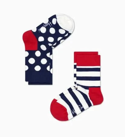 accessoires HAPPY SOCKS CHAUSSETTES KSTR02 4000 Stripe bleu