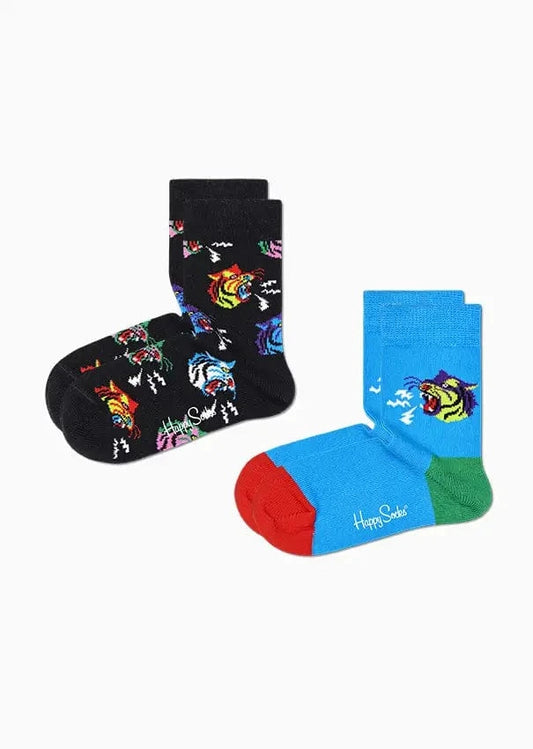accessoires 12/24 mois HAPPY SOCKS CHAUSSETTES KTIG02-9300 Tigre noir multi 7333102444957