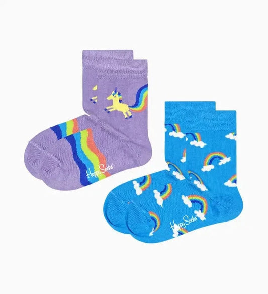 accessoires HAPPY SOCKS CHAUSSETTES KUNR02 5000 licorne violet