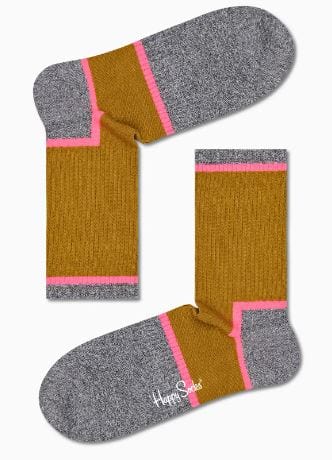 accessoires 36/40 HAPPY SOCKS CHAUSSETTES ATGRA14 7300 gris rose adultes 7333102478938