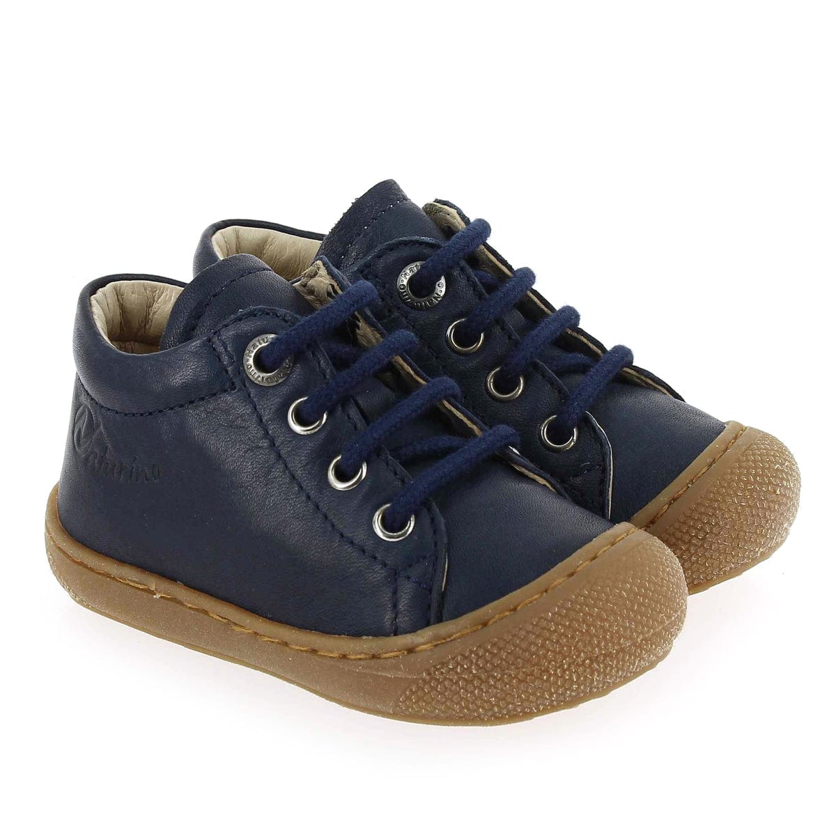 Pré marche NATURINO COCOON bleu marine botillons