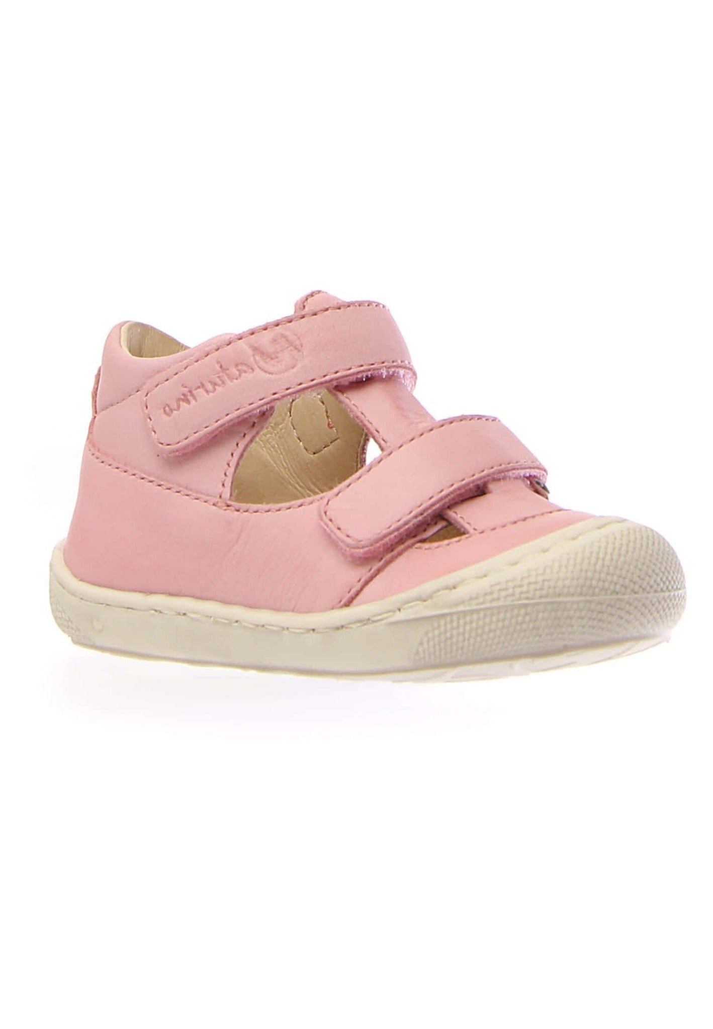 Babies/Salomés 22 NATURINO PUFFY rose/blanc SANDALES NU PIEDS salome 8053502974937