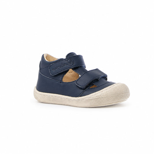 Babies/Salomés 19 NATURINO PUFFY marine/blanc SANDALES NU PIEDS salome