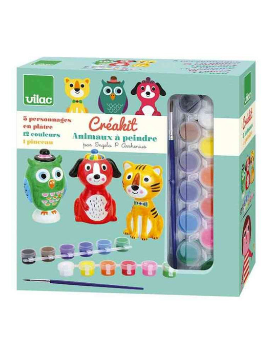 jouets animaux VILAC creakit 3 figurines à peindre 7773