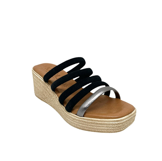 Sandales / Nu Pieds adulte KAOLA 844 noir Nu pied sandales Compensées