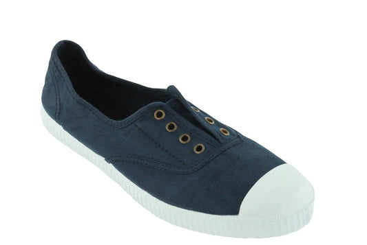 Toiles / Espadrilles adulte VICTORIA inglesa elastico marine
