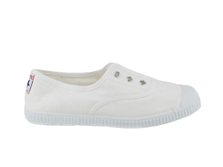Toiles/Espadrilles CIENTA TOILE élastique 70997 Blanc Toiles Espadrilles