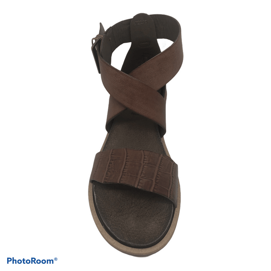 Sandales / Nu Pieds adulte 36 18+ diciotto piu 7506 Marron Nu pieds sandales