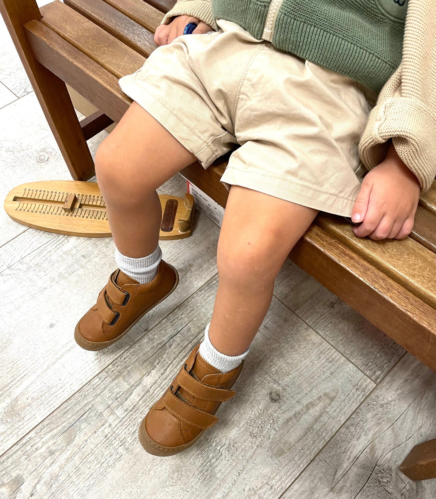 Chaussures Hautes/Botillons NATURINO COCOON Velcro Cognac botillons